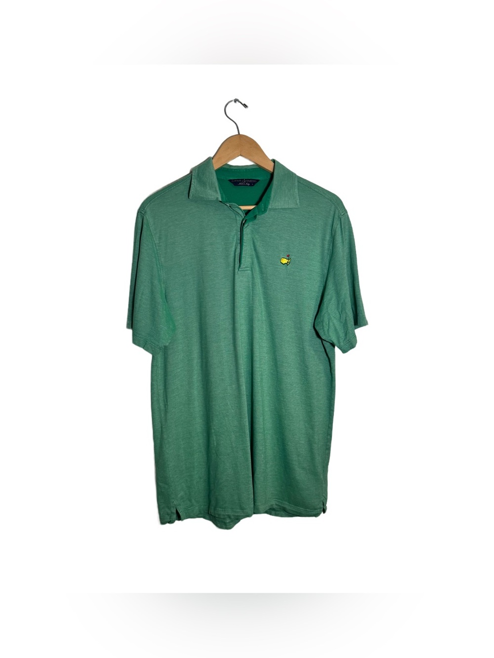 Clubhouse Collection Masters Golf Polo Men's Large Green Made in Italy Athletic